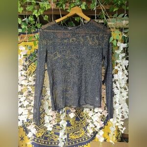 Victoria's secret glitter mesh top